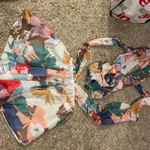 Floral print romper